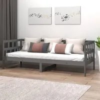 Dormeuse in Legno Massello di Pino Grigio 90x190 cm cod mxl 64495