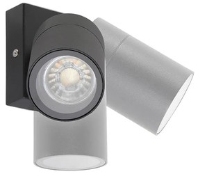 Lampada da parete esterna intelligente nera IP44 incl. wifi GU10 - Solo