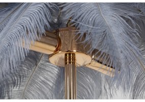 Lampada da tavolo grigia-oro (altezza 55 cm) Palm - Mauro Ferretti