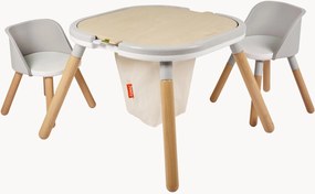 Tavolo da gioco per bambini in legno di faggio con sedie Funzy, set da 3