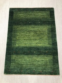 Loribaft Tappeto persiano 110 x 150 Verde (Iran) Annodato A Mano