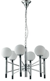 Lampadario Sospensione Hammond Class Colore Cromo 40W Mis 70 x 45 x 120 cm