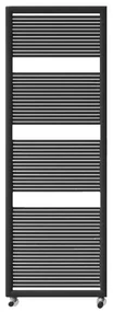 Scaldasalviette ad acqua calda IRSAP LIKE nero opaco, L 48.2 x H 130 cm