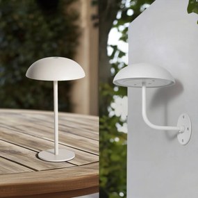 Arcchio LED lampada da tavolo ricaricabile Thenra, bianco, supporto a parete