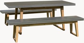 Set tavolo e sedie da giardino con gambe in legno di acacia Hector, set da 3