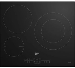 Beko - piano cottura a induzione 60 cm 3 fuochi 7200 w nero - HII63200MTB