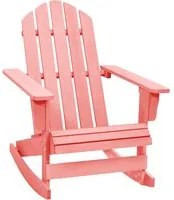 Sedia a Dondolo da Giardino Adirondack Massello di Abete Rosa cod mxl 11841