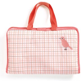 Baby Pomea - borsa fasciatoio per bambole - rosa con uccello