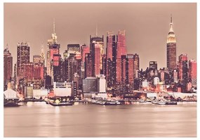 Fotomurale  NY  Midtown Manhattan Skyline  Colore Giallo, Dimensioni e Misure 350x245