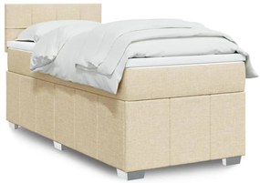 Giroletto A Molle Con Materasso Crema 90x200 Cm İntessuto /