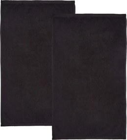 Set di asciugamani con asciugatura rapida e tipo terry neri in cotone 2 pz 90x140 cm Quick Dry – Catherine Lansfield