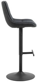 Sgabello da bar grigio con altezza regolabile (altezza seduta 65 cm) Adisa - Actona