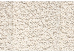 Poltrona bianca in tessuto bouclé Jax - White Label