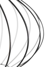 Lampada da terra industriale nera 23 cm - Margarita