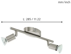 Eglo 92596 - Luce Spot a LED BUZZ 2xGU10/2,8W/230V