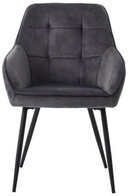 Set di sedie da pranzo grigia in imbottito con braccioli 2 pz Nolan Square – Unique Furniture