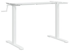 Telaio scrivania in piedi bianco (94-135)x60x(70-114)cm acciaio