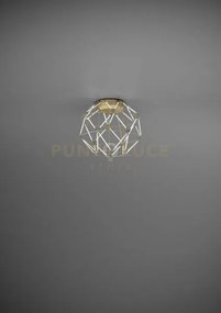Euclide lampada da soffitto d.35cm a led 3000k 3273lm 44w colore oro