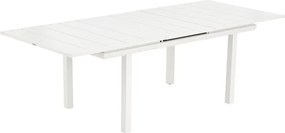 Tavolo allungabile da esterno rettangolare in alluminio bianco 10 posti L da 188 a 244x100cm, Odyssea NATERIAL