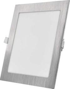 Plafoniera LED da incasso NEXXO LED/18W/230V 3000/3500/4000K argento 22,5x22,5 cm