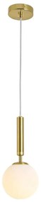 LAMPADA A SOSPENSIONE A SFERA IN VETRO G108-1W GOLD E27