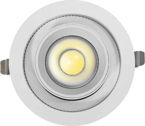 Faro LED da Incasso 30W Orientabile CCT Foro Ø110mm 60° Bridgelux LED Colore Bianco Variabile CCT