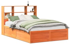 Letto senza materasso marrone cera 140x190 cm in legno di pino