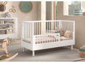 Lettino bianco in faggio massiccio 70x140 cm Forrest – Vipack