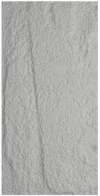 Pannello Murale PU 120x60x3 cm Effetto Pietra 3D Fonoassorbente Grigio Cemento