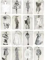Cole & Son Carta da parati Couture Carousel with Windows - Monochrome Pearl