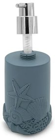 Dispenser sapone liquido da appoggio in resina turchese cobalto Coral