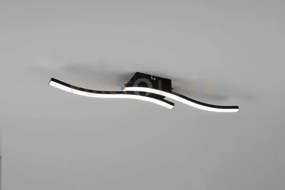 Route plafoniera led 10w 1200lm, 4000k 2 bacchette ondulate antraci...