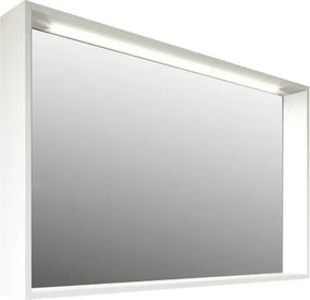 Specchiera quadrante 84xH73x15 con striscia LED colore Bianco Opaco