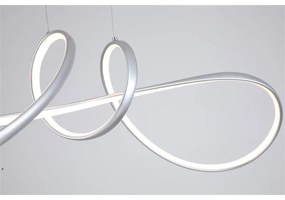 Searchlight 36524GY - Lampadario a sospensione dimmerabile con cavo MAISIE LED/41W/230V