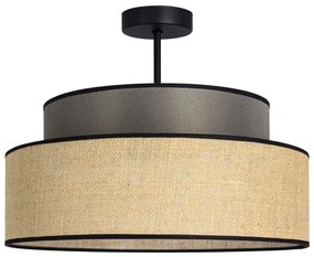 Lampadario a plafone BOHO 1xE27/60W/230V diametro 40 cm marrone/beige