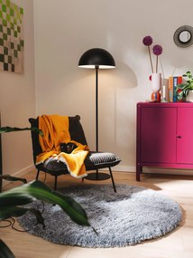 benuta Pop Tappeto a pelo lungo rotondo Ricky Azzuro ø 80 cm rotondo - Tappeto design moderno soggiorno