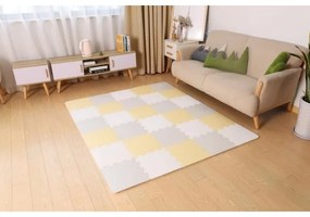 KINDERKRAFT -  Puzzle in foam LUNO 30pcs grigio/giallo