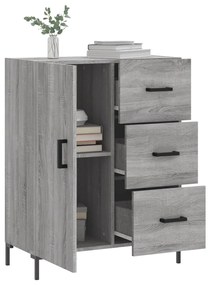 Credenza grigio sonoma 69,5x34x90 cm in legno multistrato