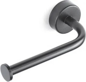 Kamalu - Portarotolo a muro in acciaio inox finitura nera opaca | Monde-N