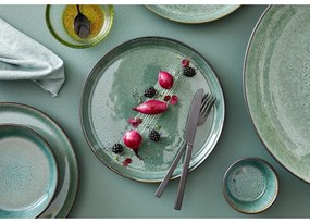 Piatto da dolce verde/nero in gres ø 21 cm Gastro Green/Black – Bitz