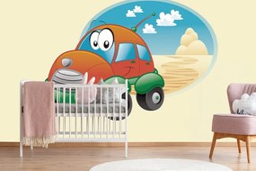 Carta da parati autoadesiva – Macchinina in viaggio