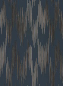Långelid / von Brömssen Tapete Ikat - Midnight Blue