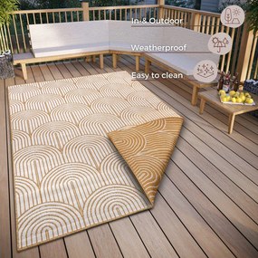 Tappeto per esterni giallo ocra 160x230 cm Pangli Ochre - Hanse Home