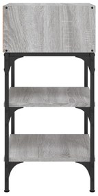 Comodini 2 pz Grigio Sonoma 35x34,5x70 cm in Legno Multistrato