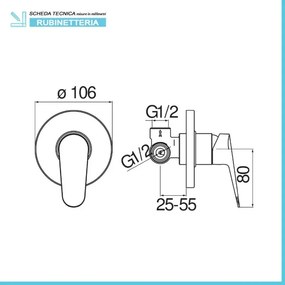 Set miscelatori lavabo bidet e doccia incasso Nobili Blues cromati a risparmio idrico