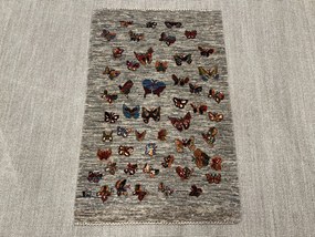 Loribaft Tappeto 130x90 Beige (Iran) Annodato A Mano