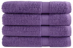 Asciugamani Premium Solund 4 Pz Viola 100x200 Cm 600 G/m² /