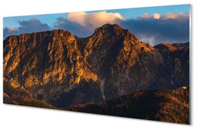 Pannello paraschizzi cucina Montagne al tramonto 100x50 cm