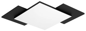 Plafoniera Moderna Tamuria Acciaio Nero Luce Led Integrato 21W