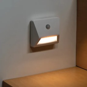 Kanlux 37392 - LED Lampada da incasso con sensore LED/0,3W/3xAAA IP54 bianco
